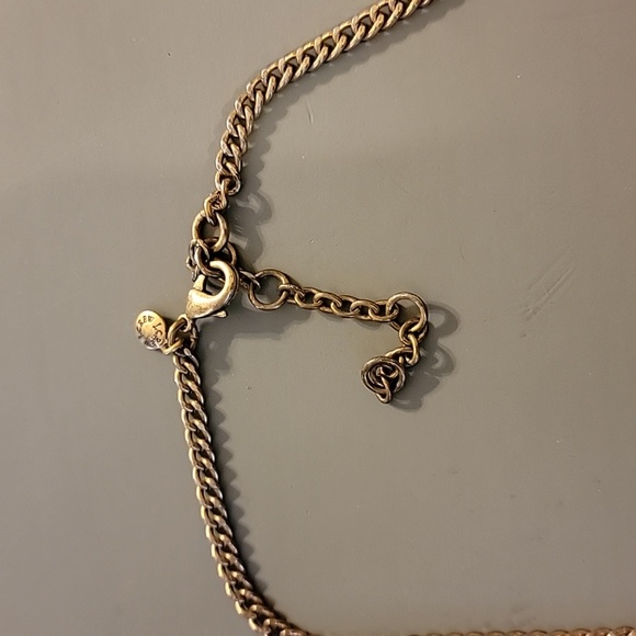 J. Crew Green & Clear Chunky Statement Gold Tone Necklace Fashion Costume GUC - Picture 9 of 16